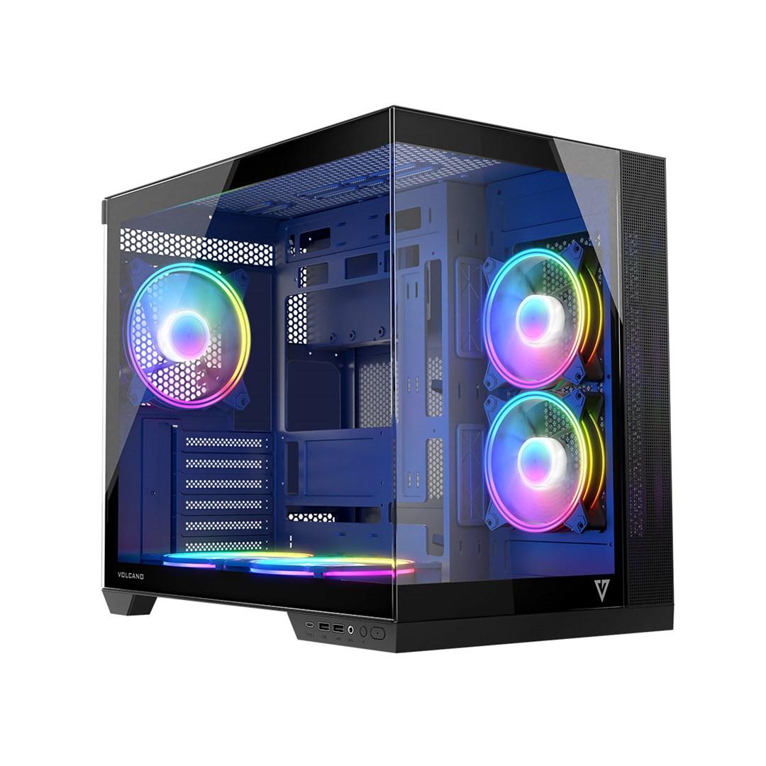 PC kabinet MODECOM Volcano Panorama APEX ARGB 5F Midi Tower billede