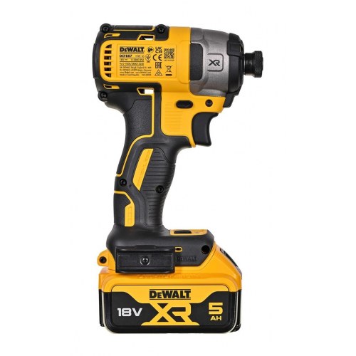 Slagnøgle 18V DeWALT DCF887P2-QW XR, 1/4", 205 Nm, kulfri