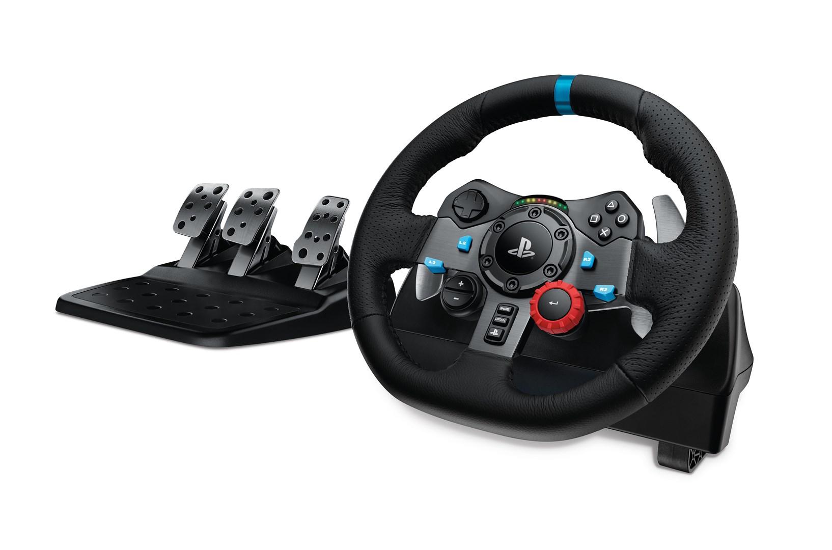Racerstyring med pedaler Logitech G29 til PS4/PS3 - kablet, sort