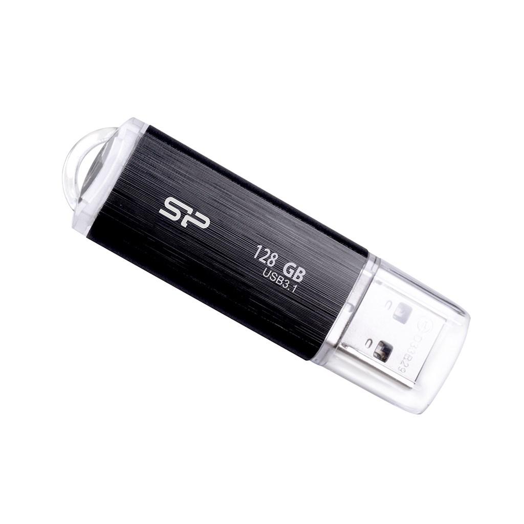 USB stik Silicon Power Blaze B02 128 GB â USB-A 3.2 Gen 1, sort billede