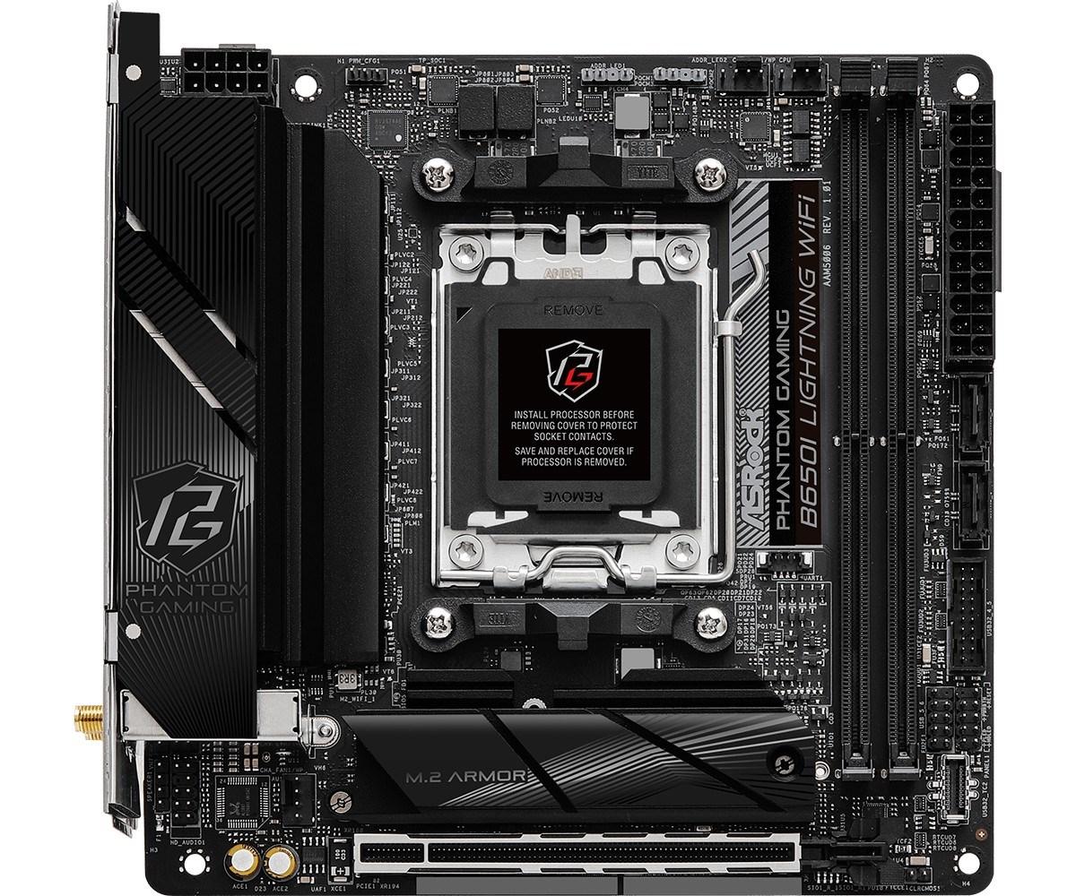 Bundkort Asrock B650I Lightning WiFi - Mini‑ITX, AMD AM5
