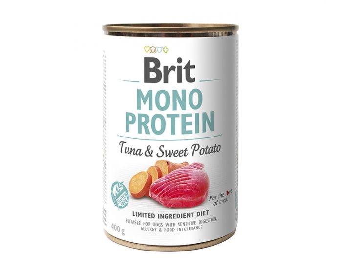 Hundefoder vådfoder Brit Mono Protein tun med sød kartoffel 400 g billede