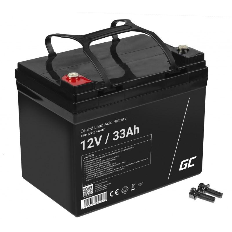 Blybatteri 12 V 33 Ah - Green Cell AGM21 VRLA/AGM til UPS billede