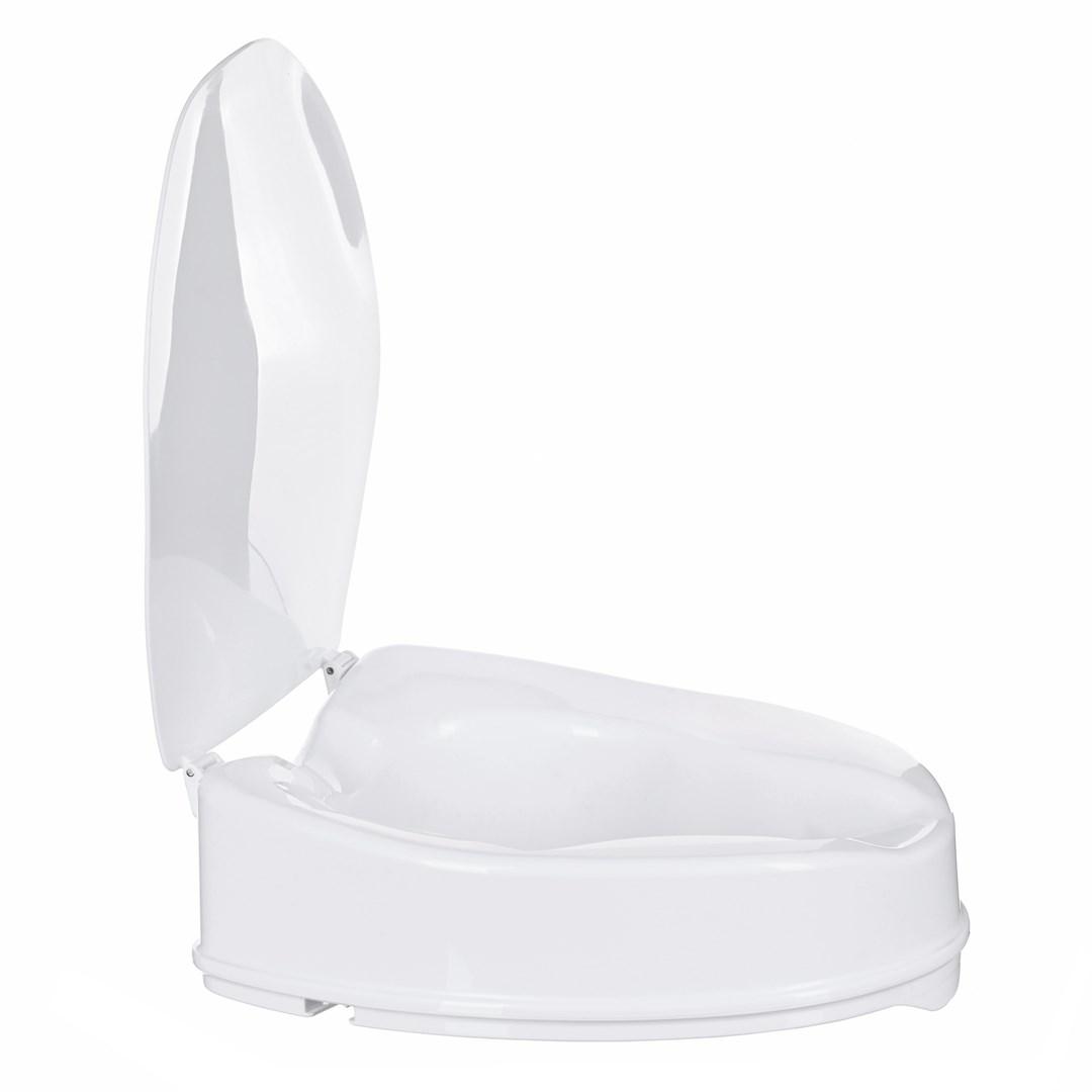 Toiletsædeforhøjer med låg 10 cm – ActionMed billede