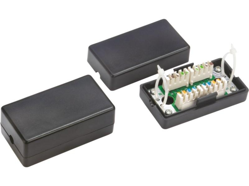Netværksdåse Cat5e – Alantec WTM06, sort billede