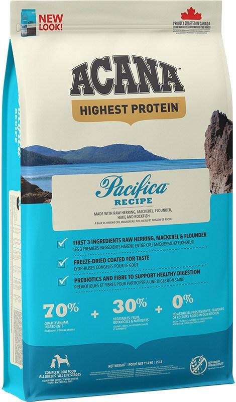 Hundefoder tørfoder ACANA Highest Protein Pacifica 11,4 kg