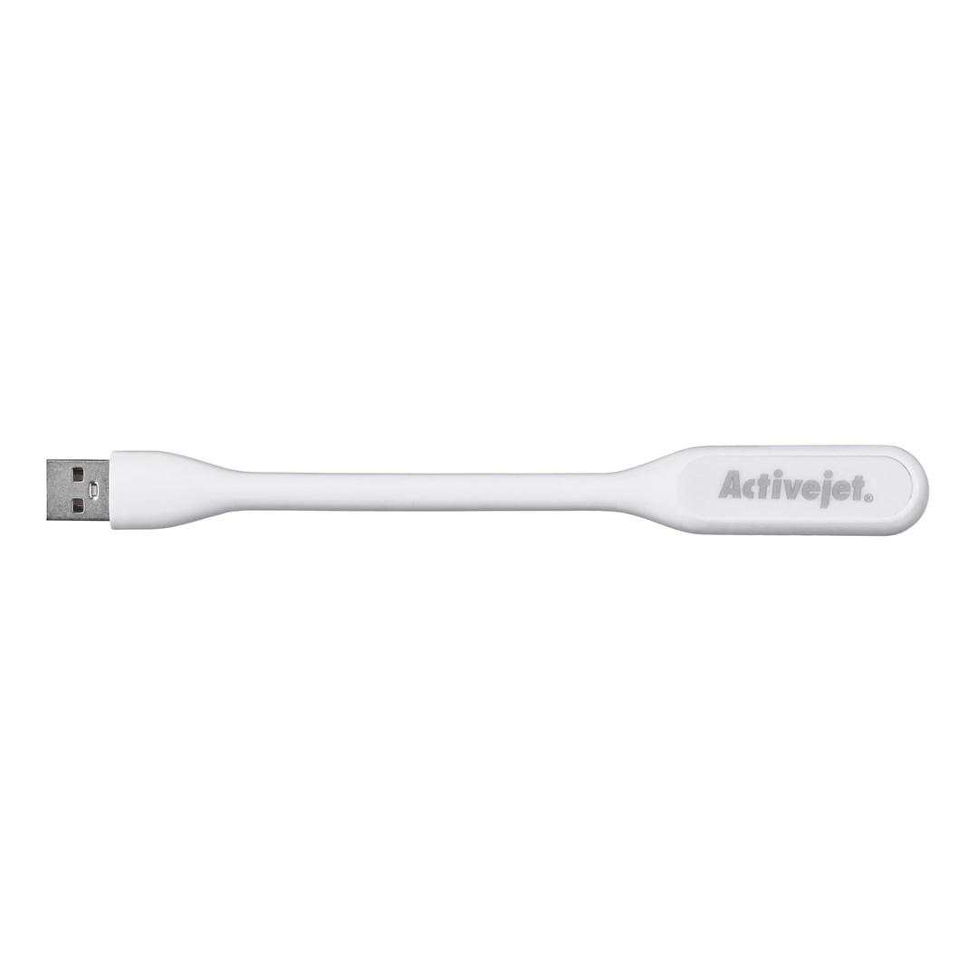 USB LED-lampe til computer - Activejet, hvid billede