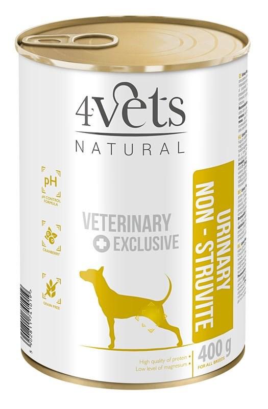 Hundefoder vådfoder 4Vets Natural Urinary Non-Struvite – 400 g billede