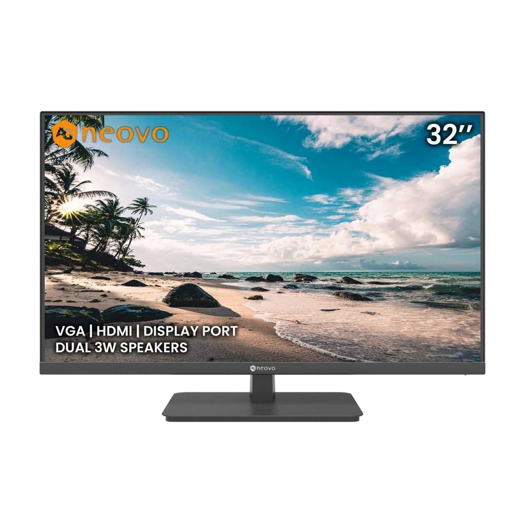 Skærm 32" Full HD - AG Neovo VA-3201, VA-panel, HDMI/DP/VGA, sort billede