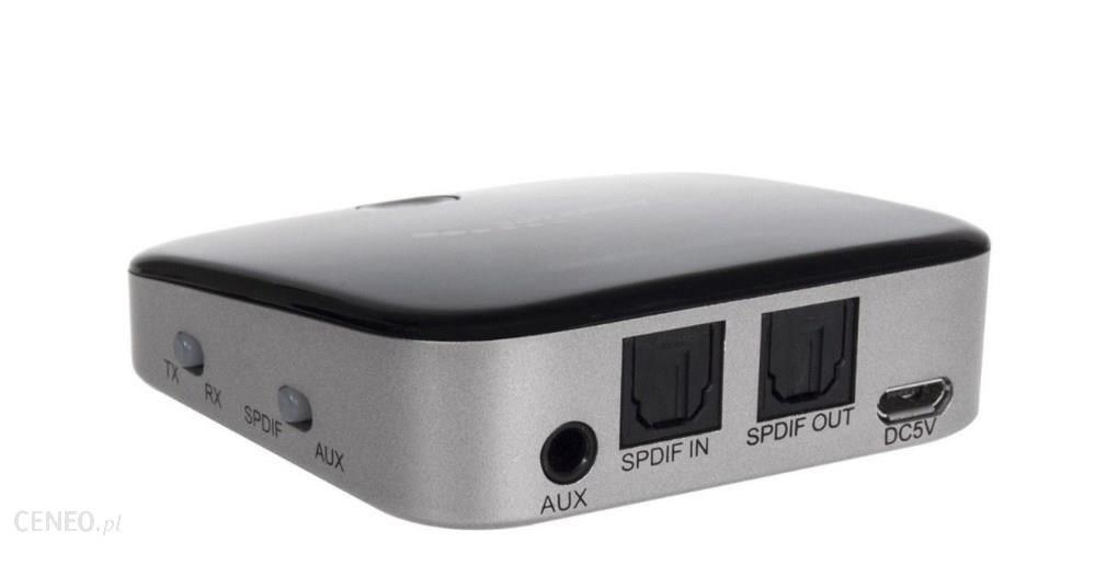 Bluetooth sender og modtager AUDIOCORE AC830 – Toslink/SPDIF, AUX, sort billede