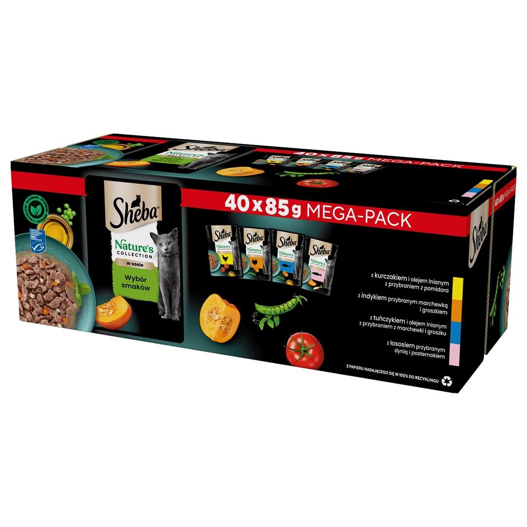 Vådfoder til kat – Sheba Nature's Collection Mix, 40×85 g billede