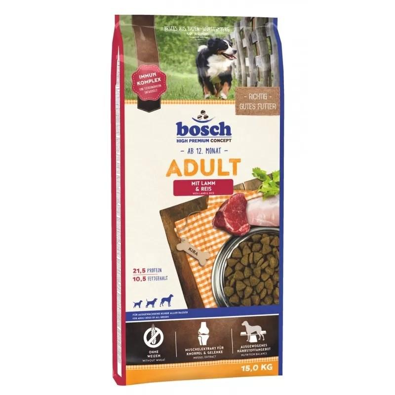 Hundefoder Bosch Adult med lam og ris 15 kg billede