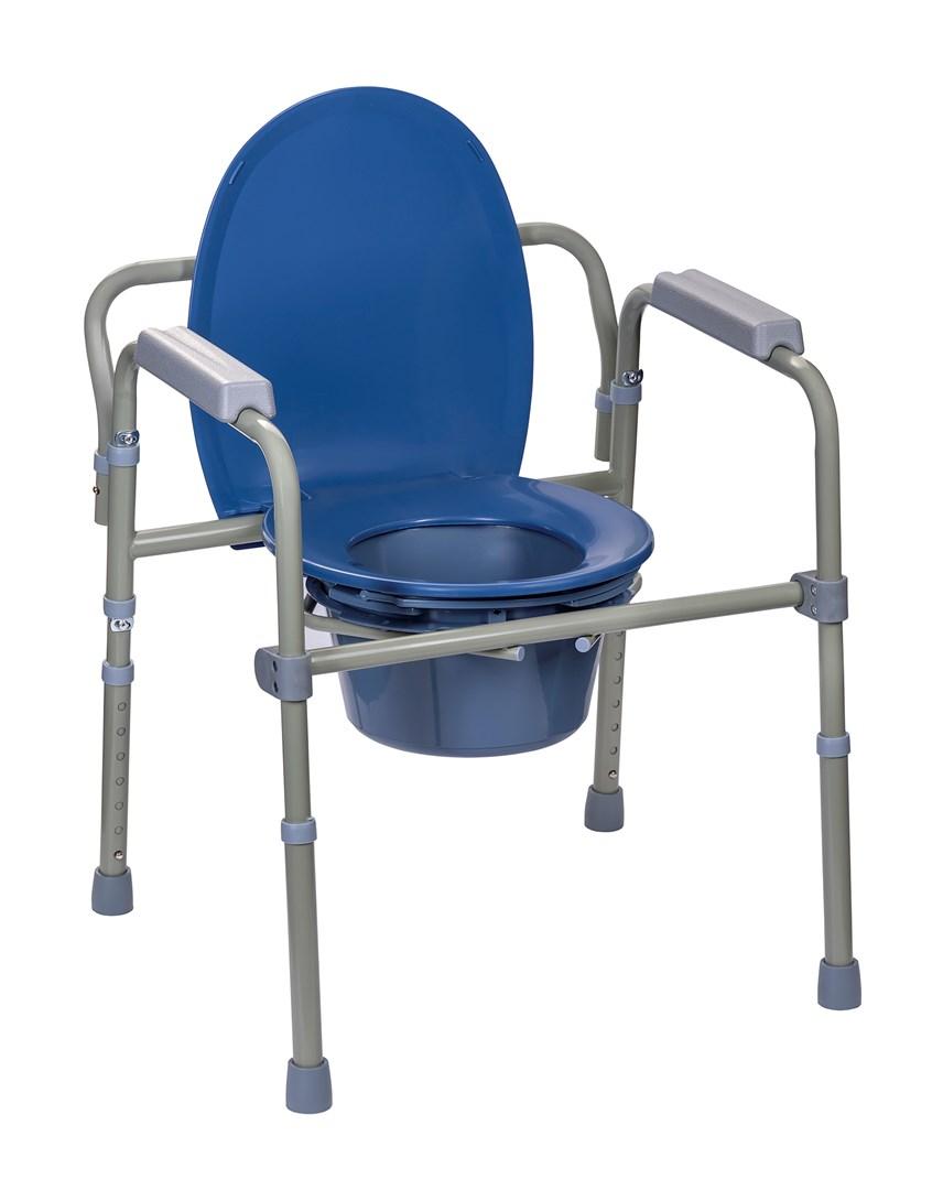 Badestol med toiletspand 3-i-1 – ActionMed KT100AM billede