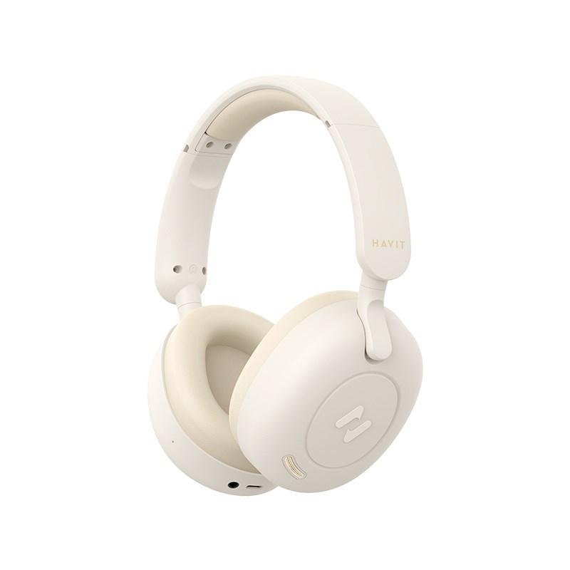 Trådløse høretelefoner Havit H655BT med Bluetooth, beige billede