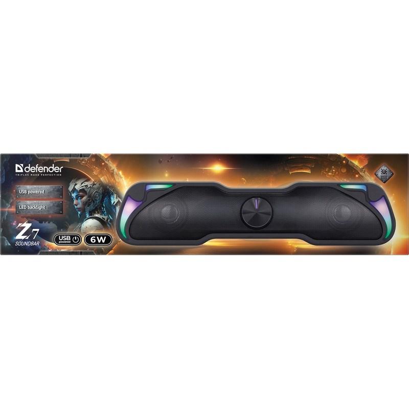 Soundbar - Defender Z7 6W med LED og USB billede