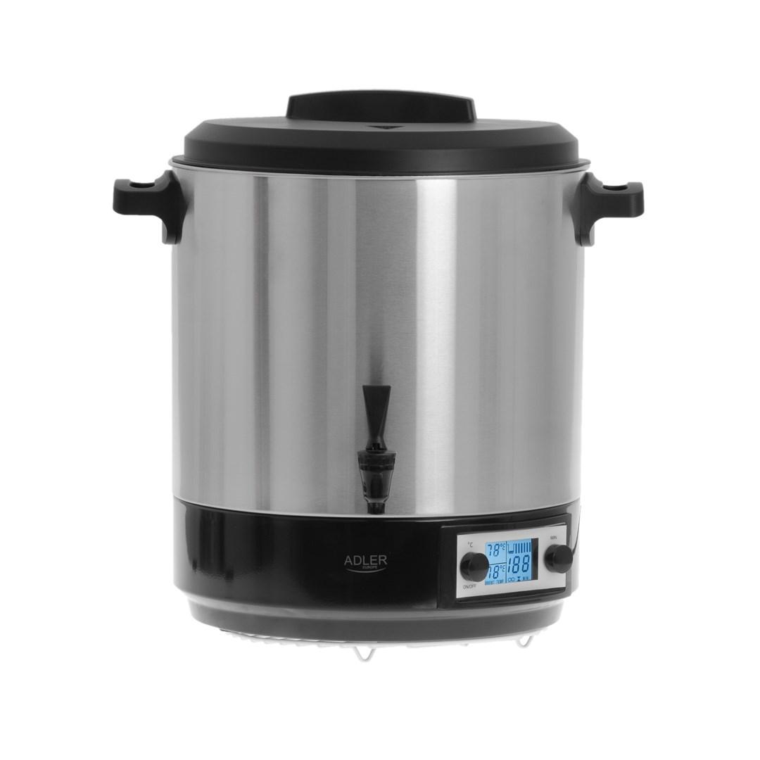 Pasteuriseringskoger 28 l - Adler AD 4496, digital timer og tappehane billede