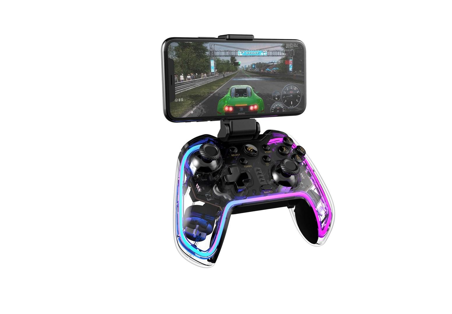 Trådløs gamepad Havit G158BT Pro - gennemsigtig