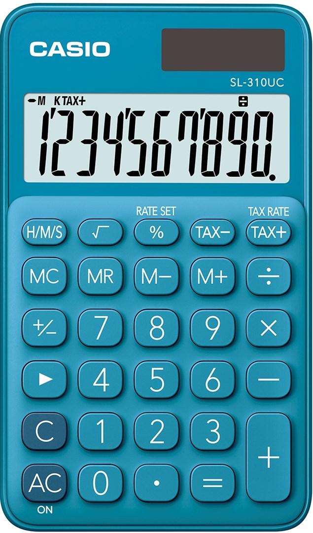 Lommeregner Casio SL-310UC-BU, blå - 10-cifret billede