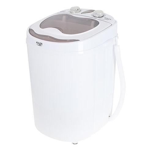 Vaskemaskine topbetjent 3 kg - Adler AD 8055, creme/hvid billede