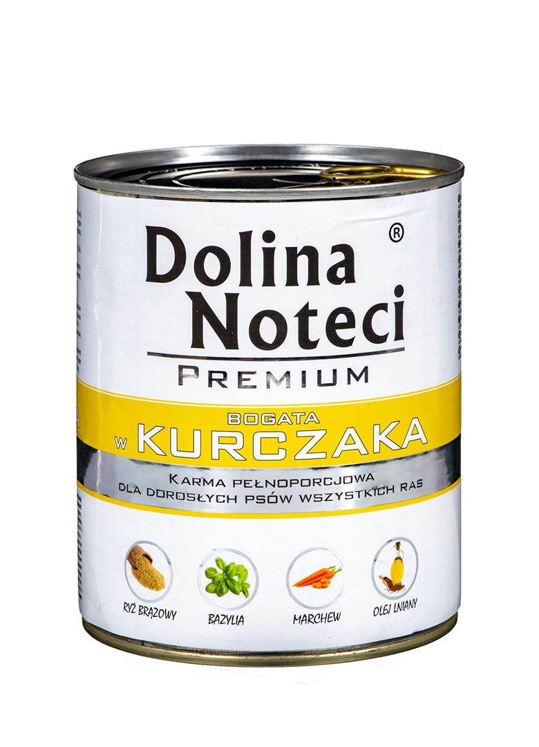 Hundefoder vådfoder Dolina Noteci Premium med kylling – 800 g billede