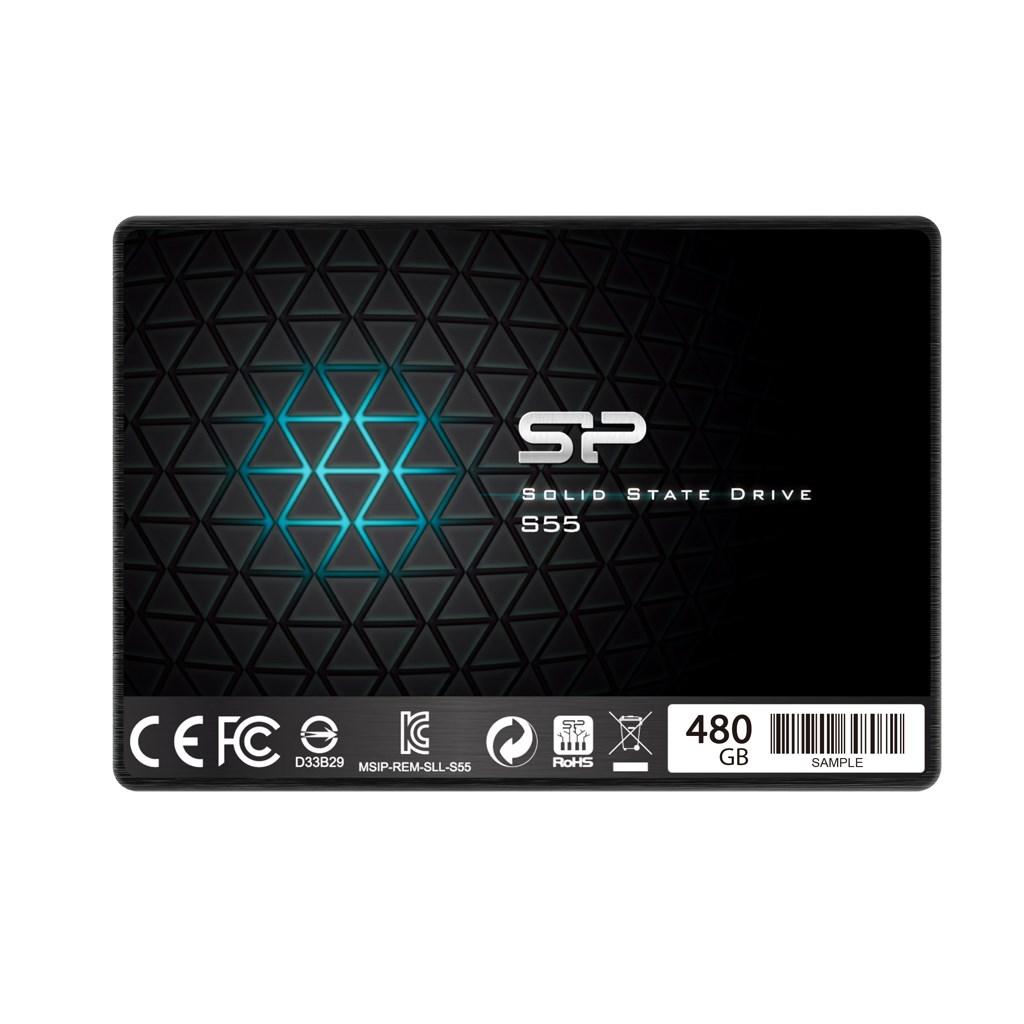SSD 2,5" Silicon Power S55 480 GB SATA III TLC billede