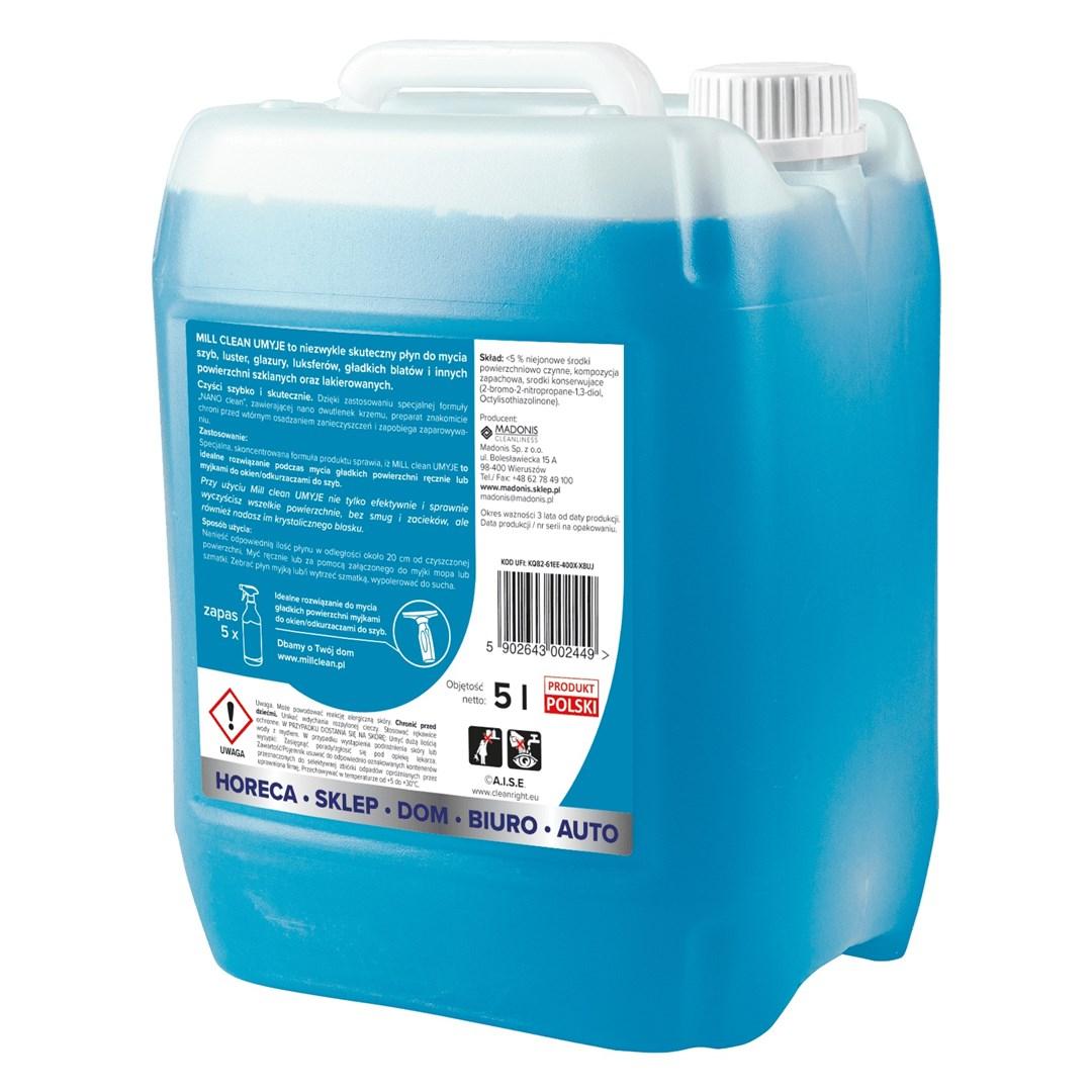 Glasrens MADONIS Mill Clean - 5 l - til vinduer, spejle, fliser og bordplader billede