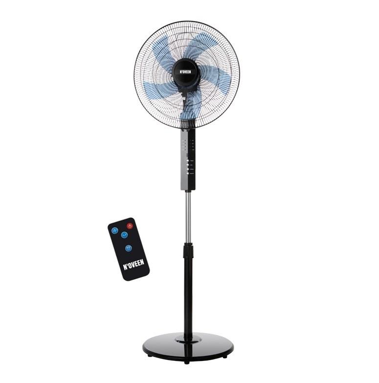 Stativventilator 40 cm med fjernbetjening – N'OVEEN F455, sort billede