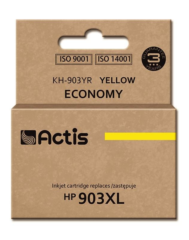 Blækpatron til HP 903XL – Actis KH-903YR, gul, 12 ml, kompatibel (ny chip) billede