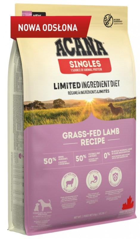 Hundefoder tørfoder ACANA Singles Grass-Fed Lamb 6 kg