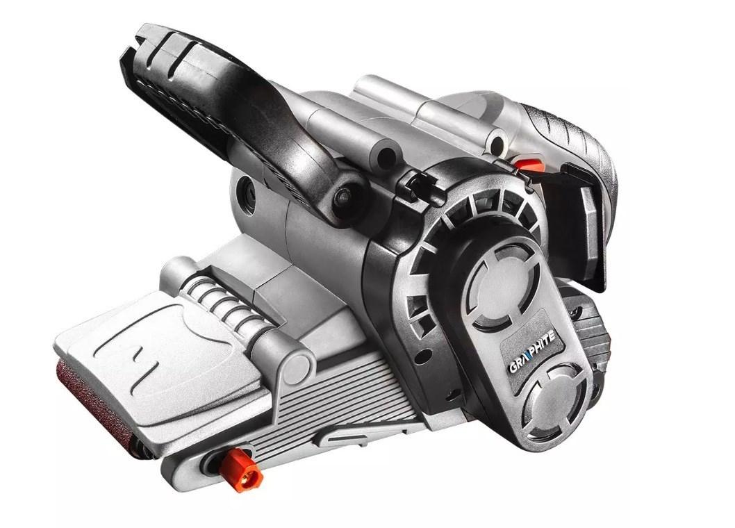 Båndsliber 800 W GRAPHITE - 75 × 457 mm med kuffert billede