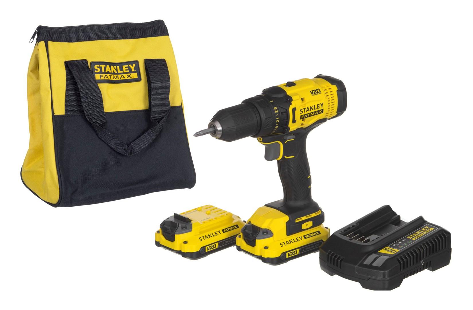 Skruemaskine 20V STANLEY FATMAX V20 SFMCD700C2S – 50 Nm, 2x1,5 Ah, taske billede