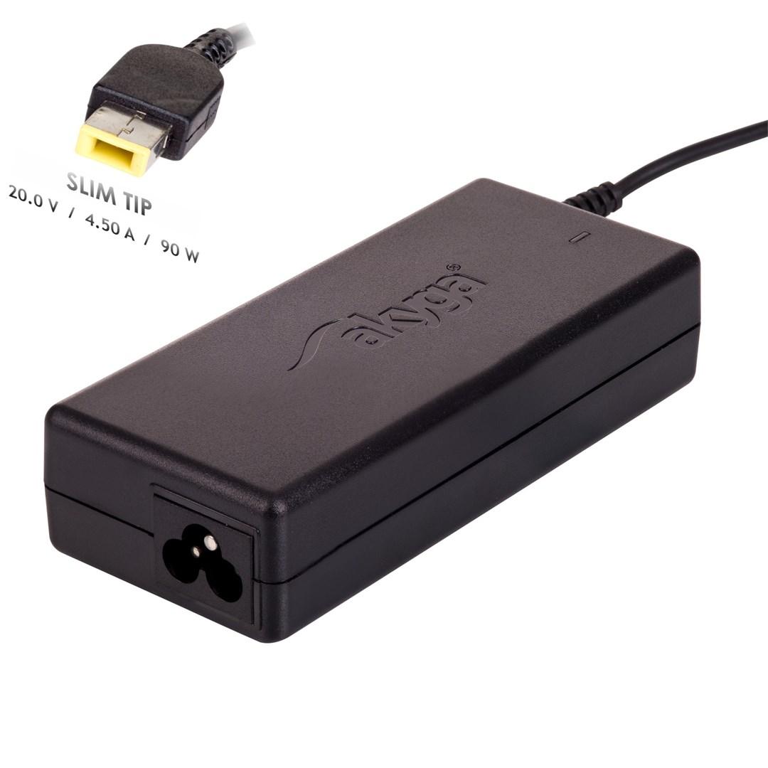 Strømforsyning til laptop Akyga 90 W – Lenovo, 20 V, 4,5 A (indendørs) billede