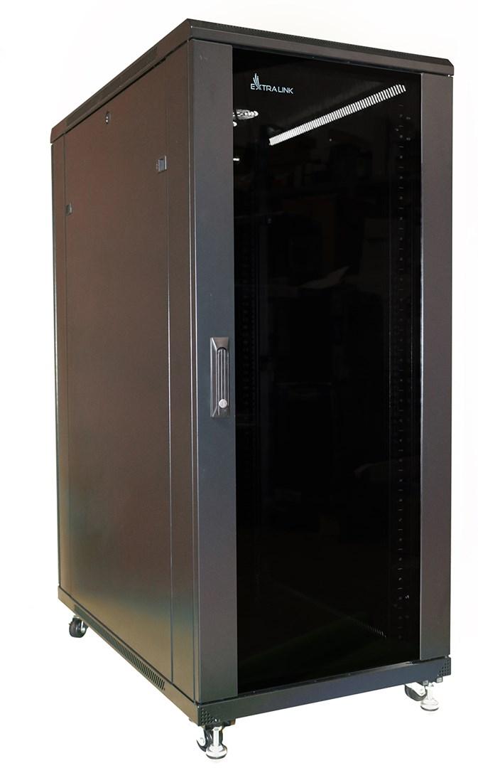 Serverrack 37U Extralink 600×800 mm - fritstående, sort billede