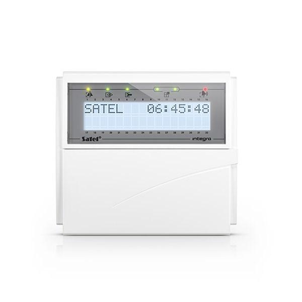 Alarmbetjeningspanel SATEL INT-KLCD-BL – hvid billede