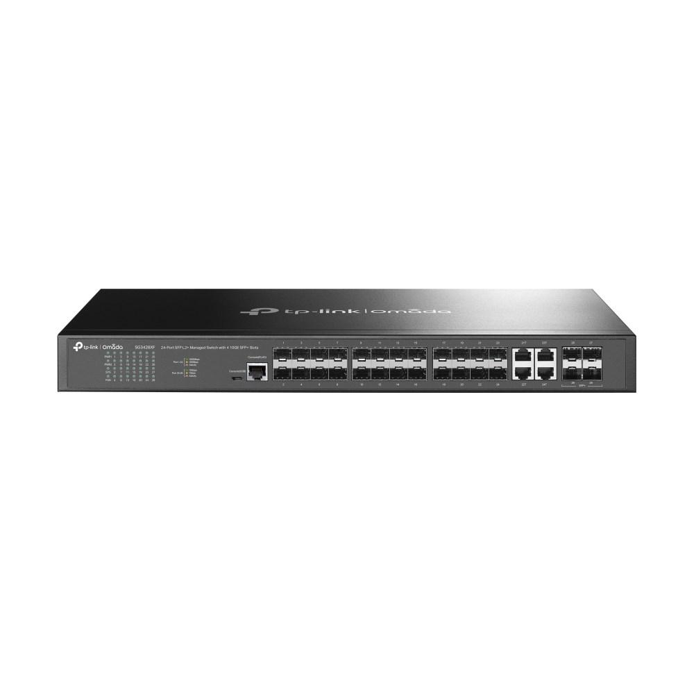 Netværksswitch TP-Link Omada 24x SFP L2+ med 4x 10G SFP+