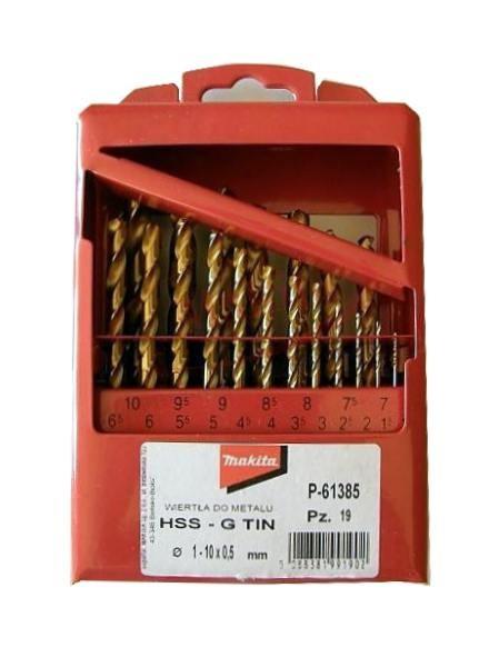 Bor­sæt Makita HSS-G TiN - 19 dele, 1-10 mm billede