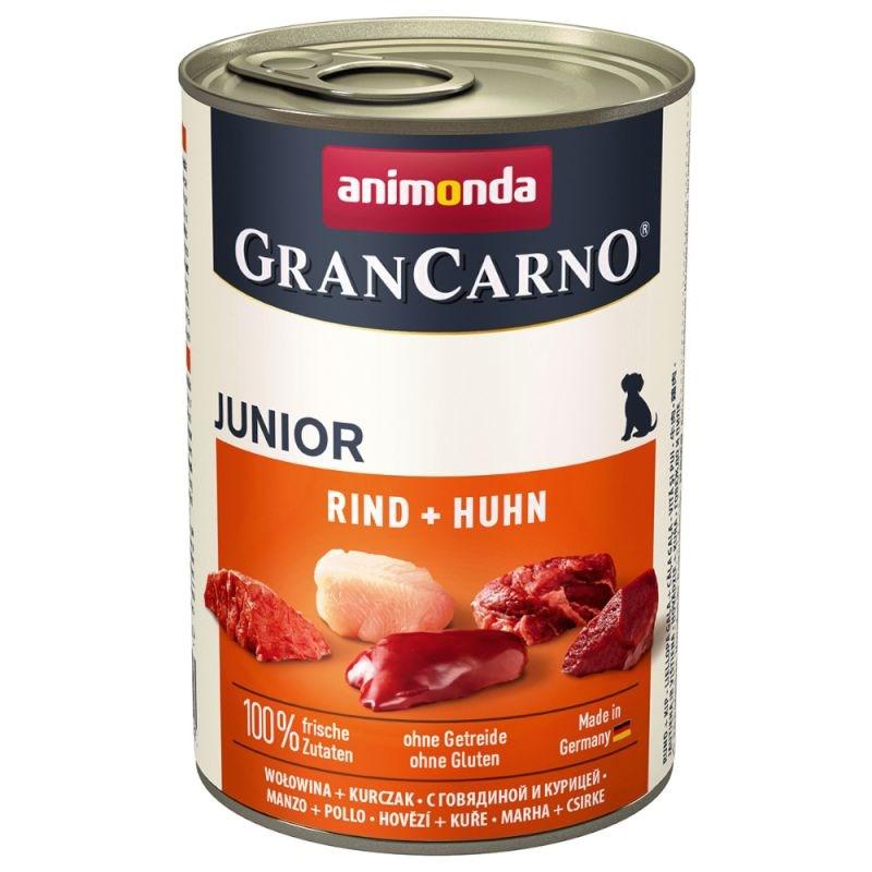 Hundefoder vådfoder animonda GranCarno Junior okse & kylling 400 g billede