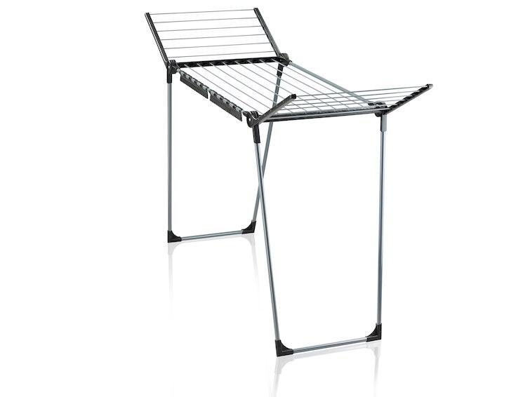 Tørrestativ LEIFHEIT Pegasus 150 Solid Black - fritstående, sammenklappeligt