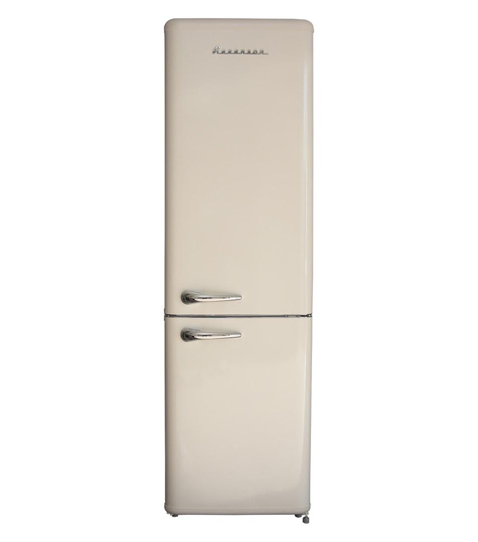 Fritstående kølefryseskab Ravanson LKK-250RC, retro, creme billede