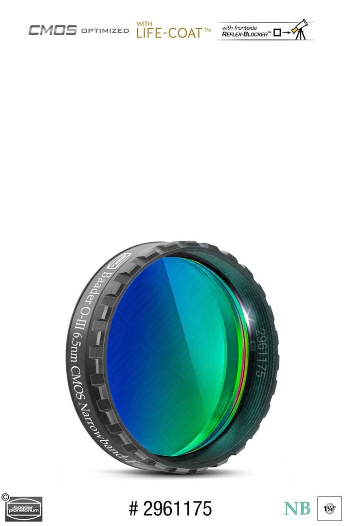 Linsefilter O-III 1,25" (6,5 nm) til CMOS - Baader billede