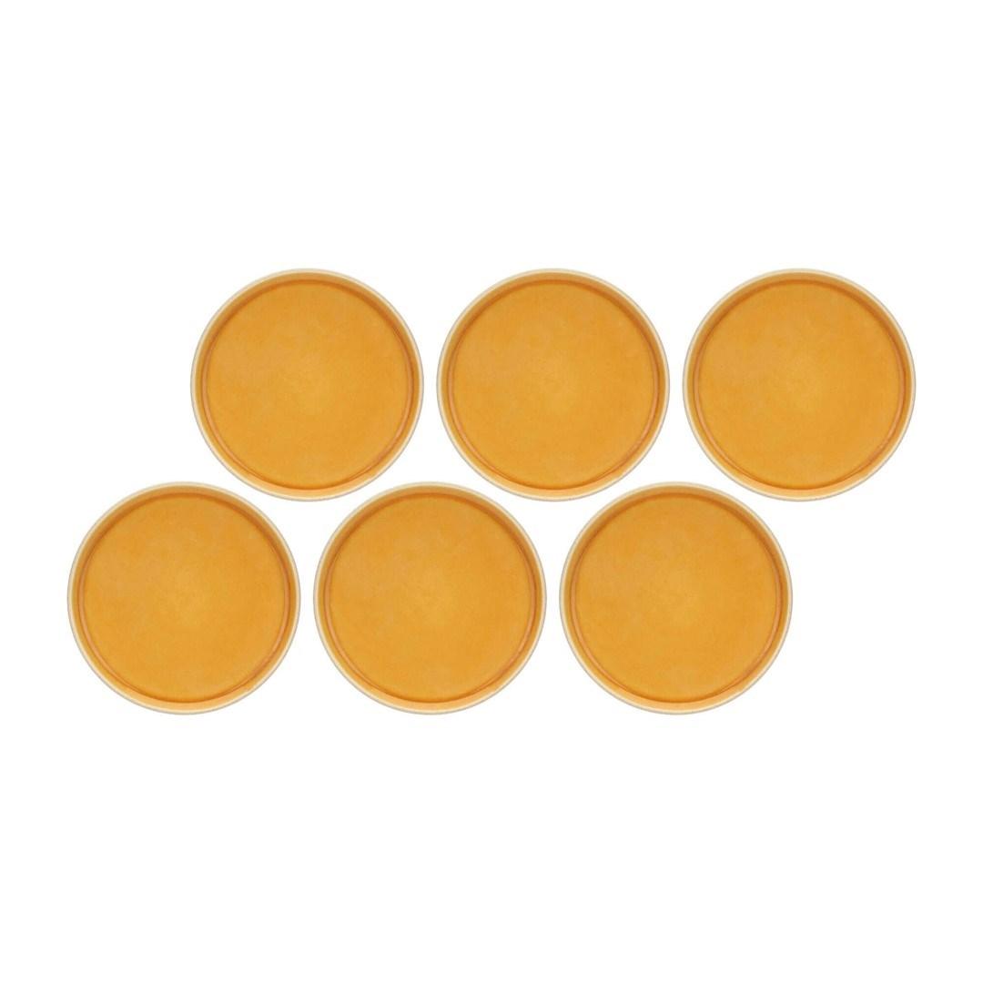 Tallerkener – Rose&Tulipani Arpeggio salattallerkener 21 cm, 6 stk., orange billede