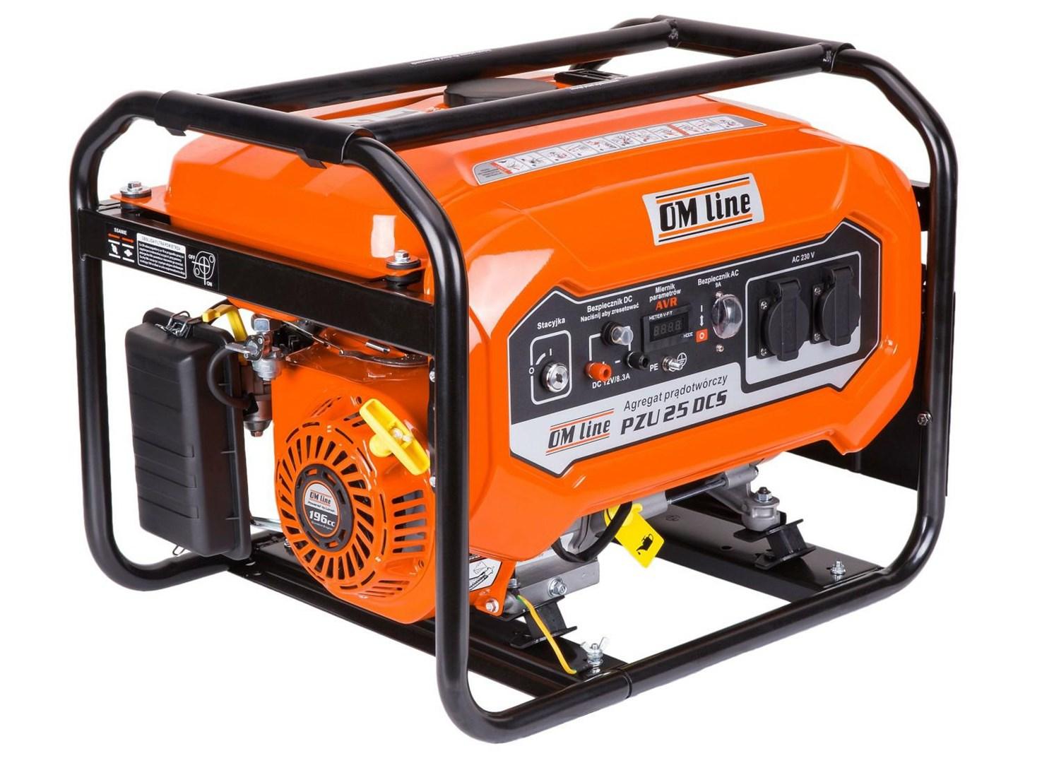 Benzin generator 2,0 kW - PZU 25 DCS, 230 V billede