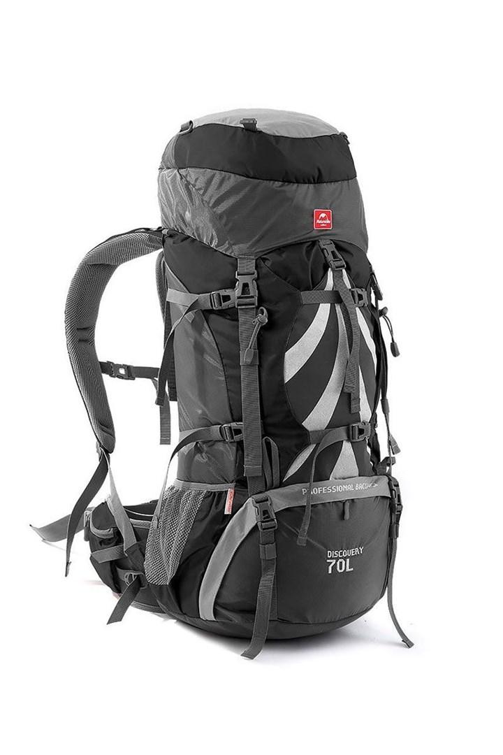 Vandrerygsæk 70 l Naturehike Discovery - sort/grå billede