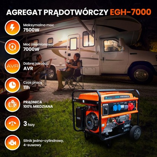 Generator strøm – Extralink EGH-7000 hybrid, 7 kW