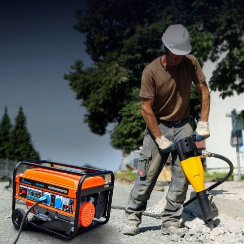 Generator benzin/gas 3.000 W - Extralink EGH-3000 hybrid, 1-faset