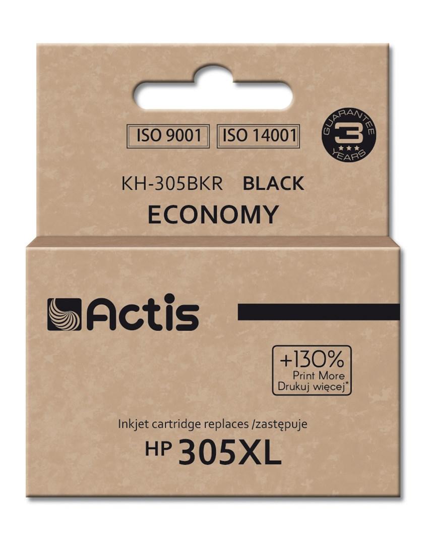 Blækpatron sort til HP 305XL – Actis KH-305BKR, 20 ml (kompatibel) billede
