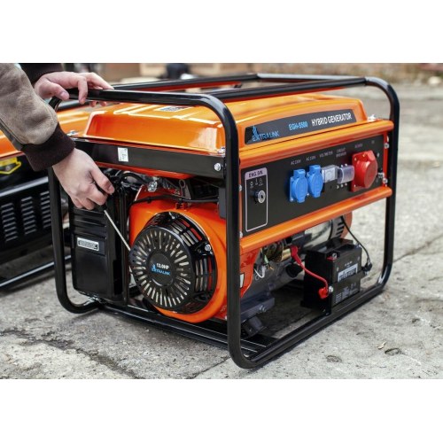 Generator benzin/gas Extralink EGH-5500 – hybrid 5,5 kW 3-faset