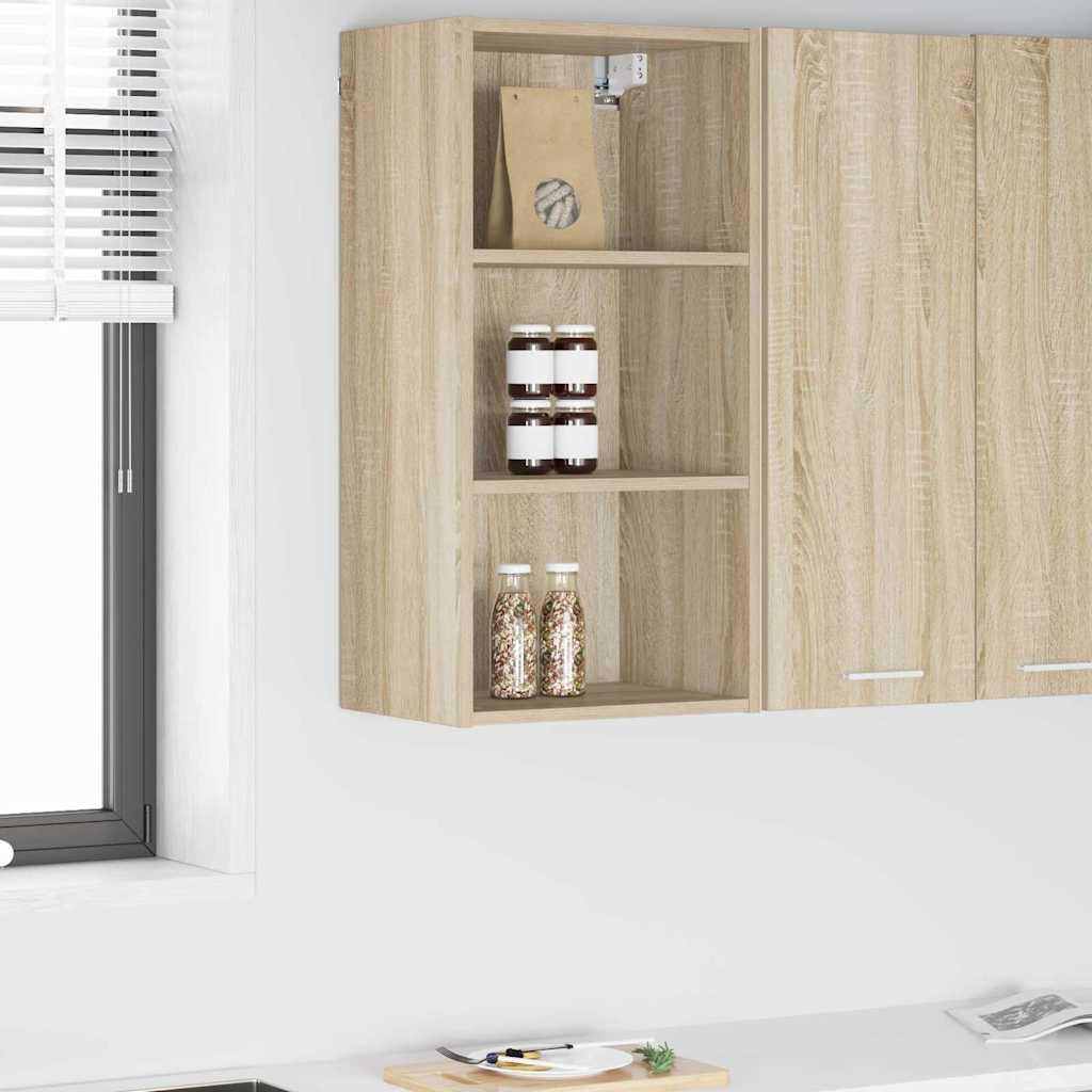 Hængeskab i sonoma eg - 40 × 29,5 × 80 cm, konstrueret træ