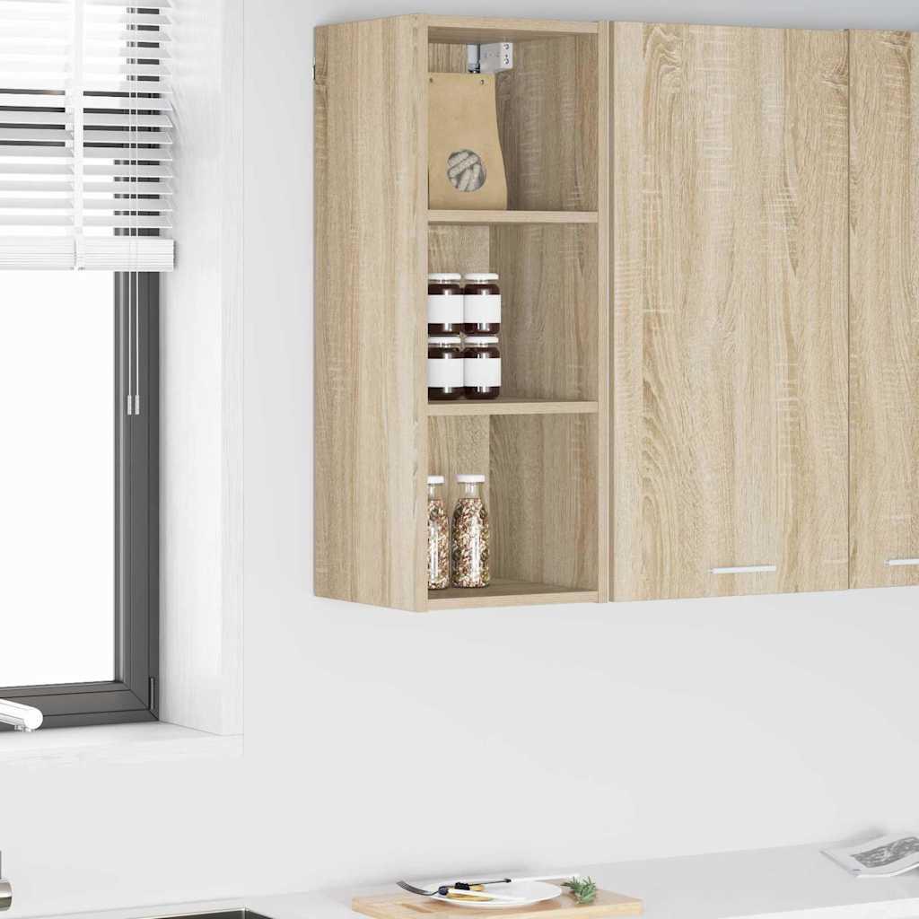 Hængeskab i Sonoma eg - 30 × 29,5 × 80 cm, konstrueret træ