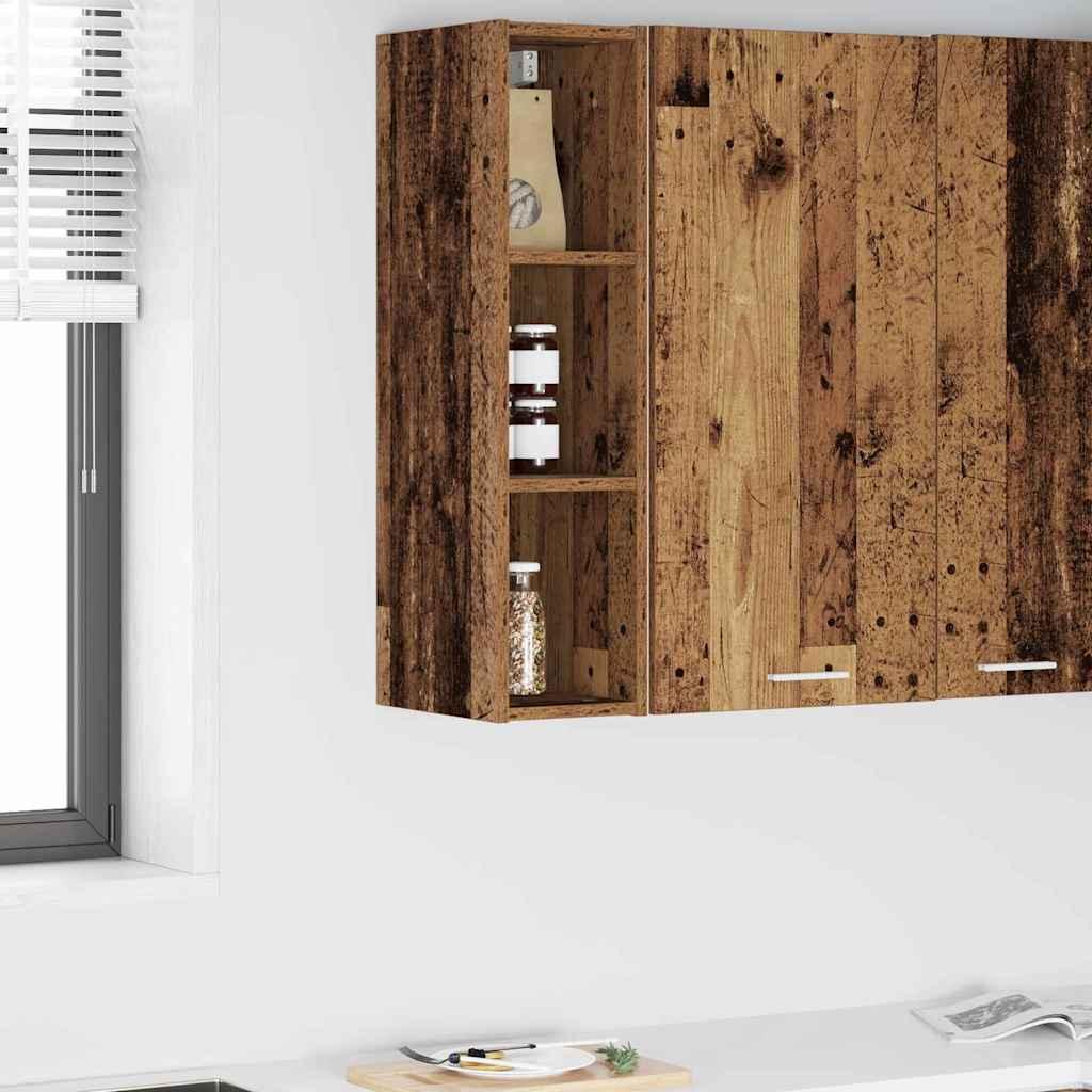 Hængeskab Riga Gammelt træ 20 x 29,5 x 80 cm Konstrueret træ billede